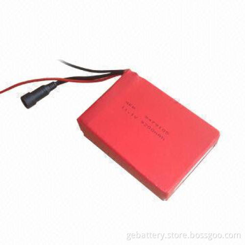 11.1V/9,200mAh Li-Po Battery Pack, 1C Continuous Discharge Current